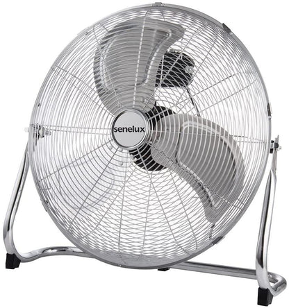 Senelux 20" Chrome Floor Fan (Refurbished)