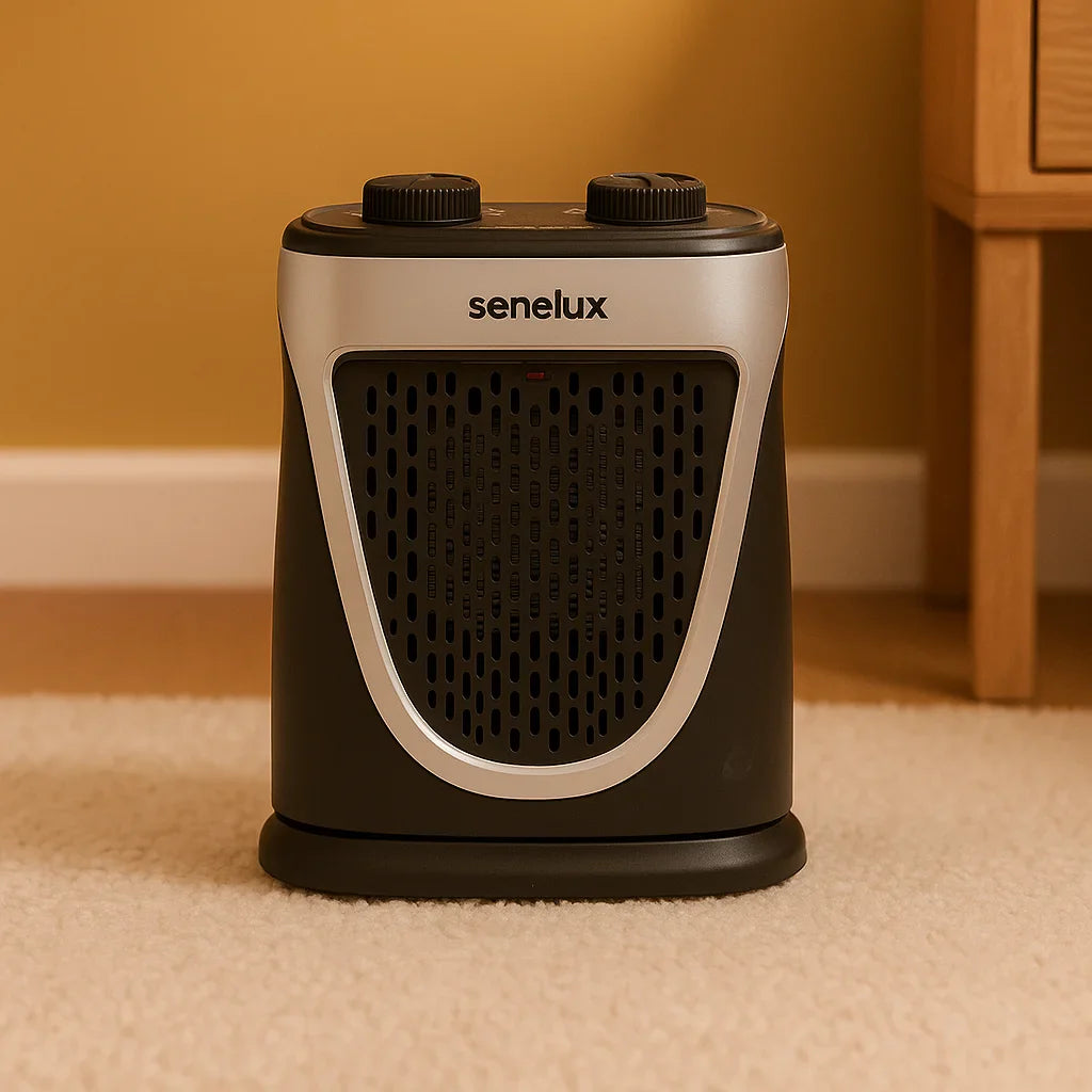 1500W Portable Ceramic Heater with Thermostat