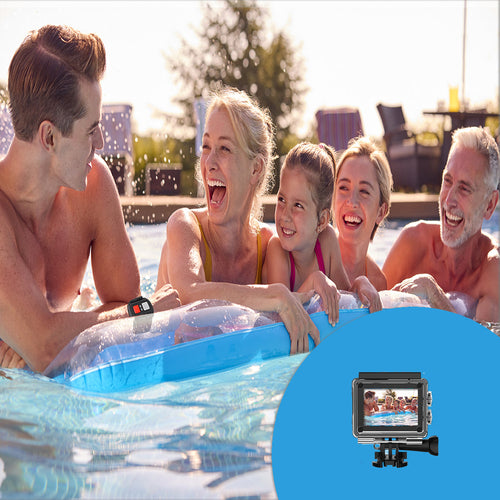 4K Waterproof Action Camera with WiFi & Remote