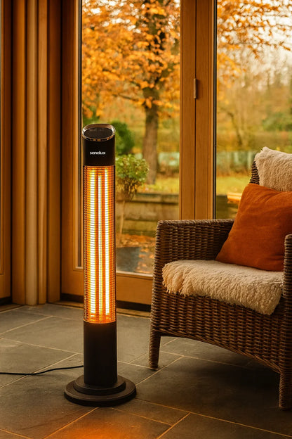 Senelux Oscillating Infrared Patio Heater with Remote